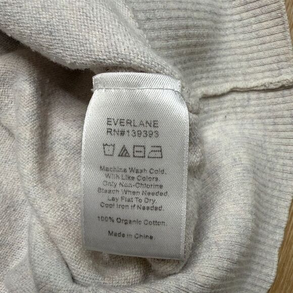 Everlane cotton Polo Heathered Gray Short Sleeve Medium - Picture 4 of 7